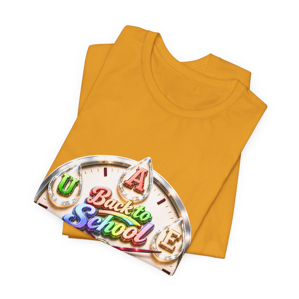 Back to School Graphic Tee — Retro School Clock Design