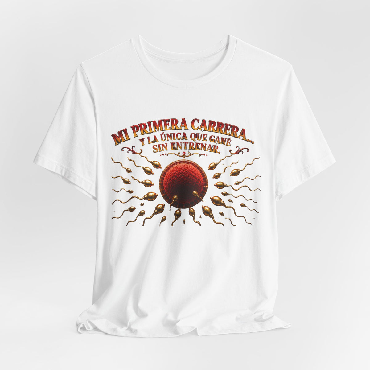 T-Shirt — "Mi Primera Carrera: La Única Que Came Sin Entrenar" Retro Running Graphic Tee
