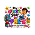 My First Year in Pre-K Sticker — Cute Back-to-School Keepsake