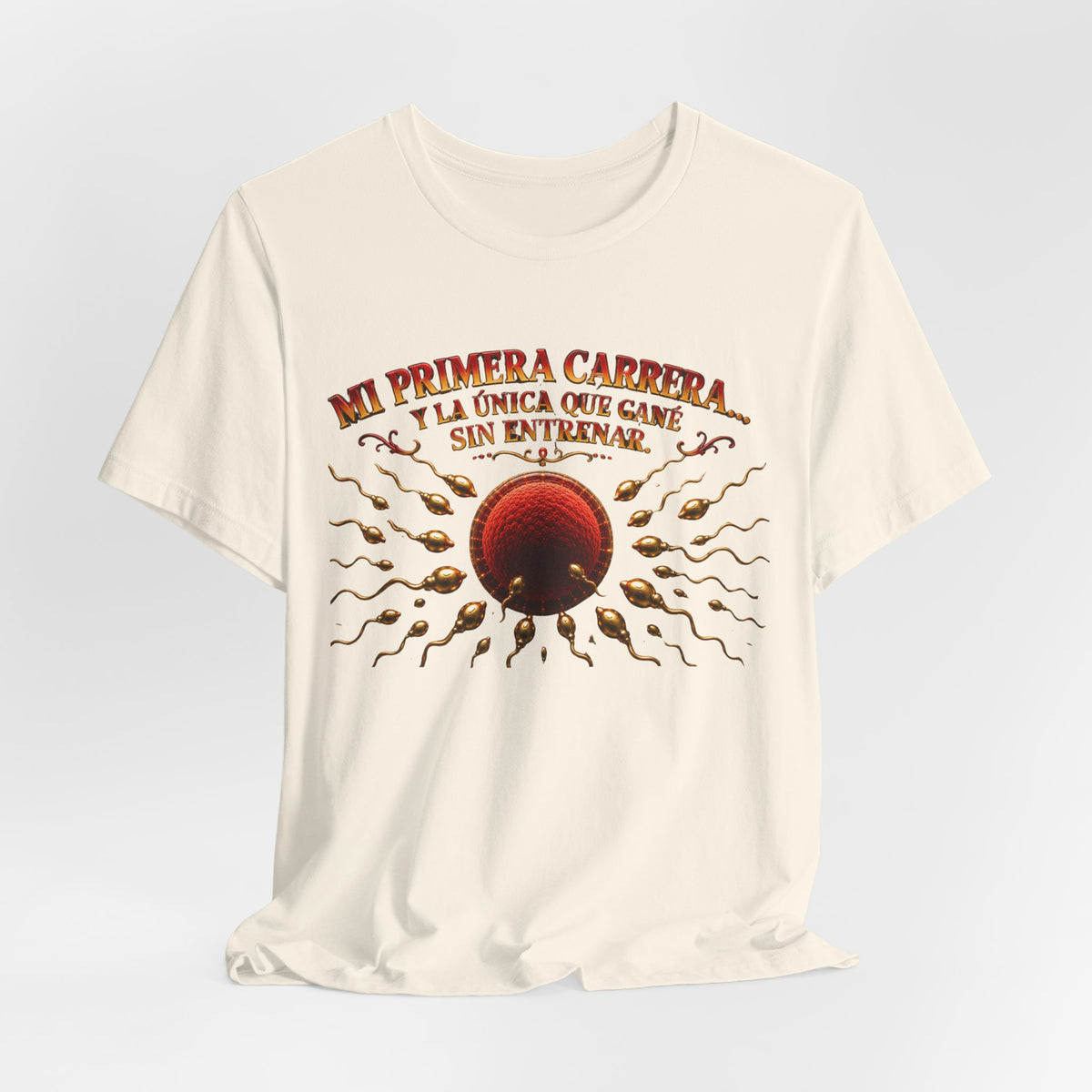 T-Shirt — "Mi Primera Carrera: La Única Que Came Sin Entrenar" Retro Running Graphic Tee