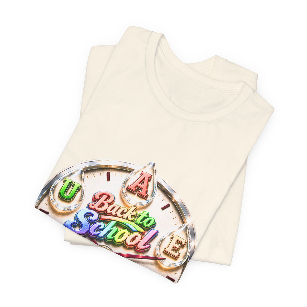 Back to School Graphic Tee — Retro School Clock Design
