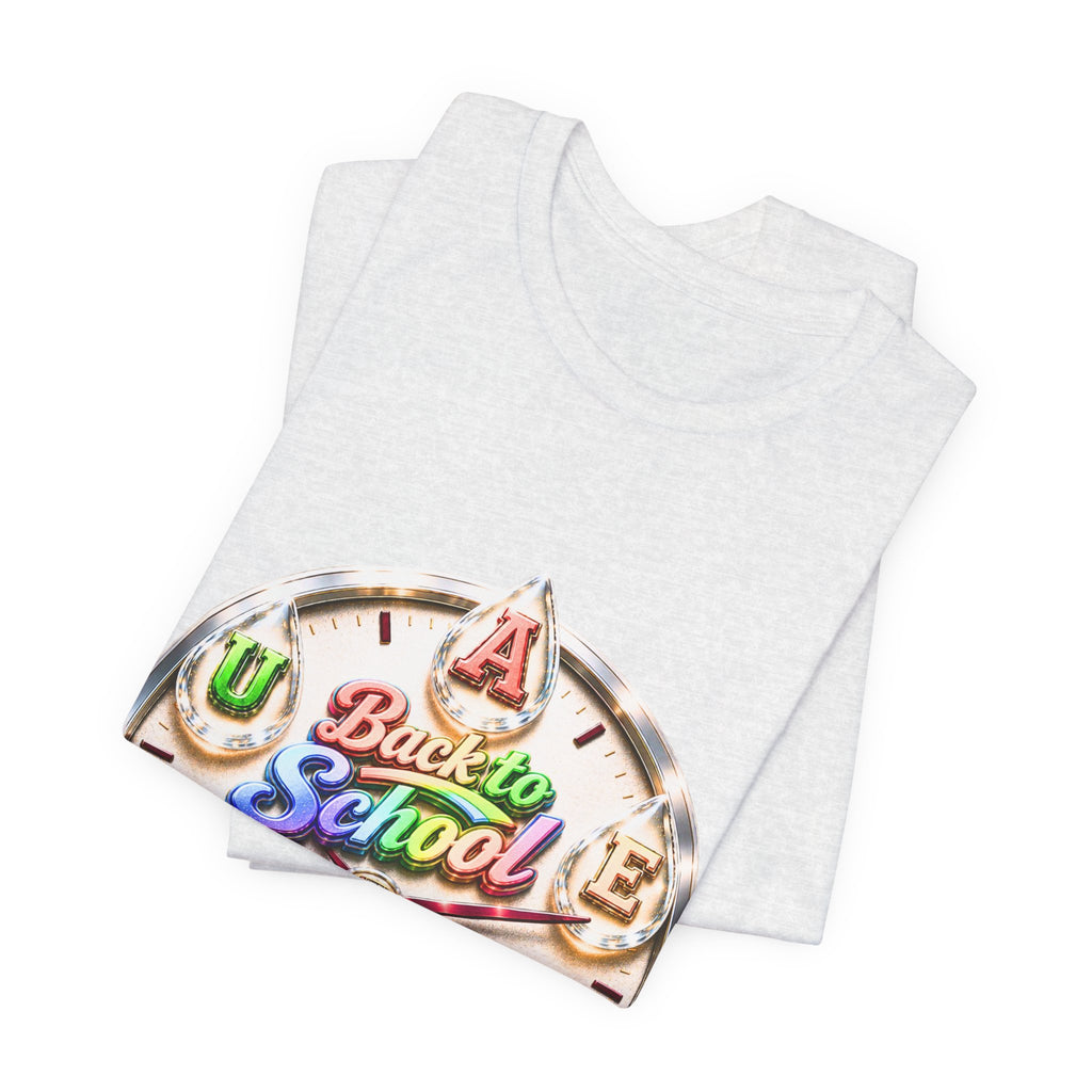 Back to School Graphic Tee — Retro School Clock Design