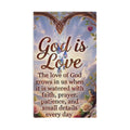 God Is Love Hand Towel — Inspirational Christian Faith Prayer Quote Design