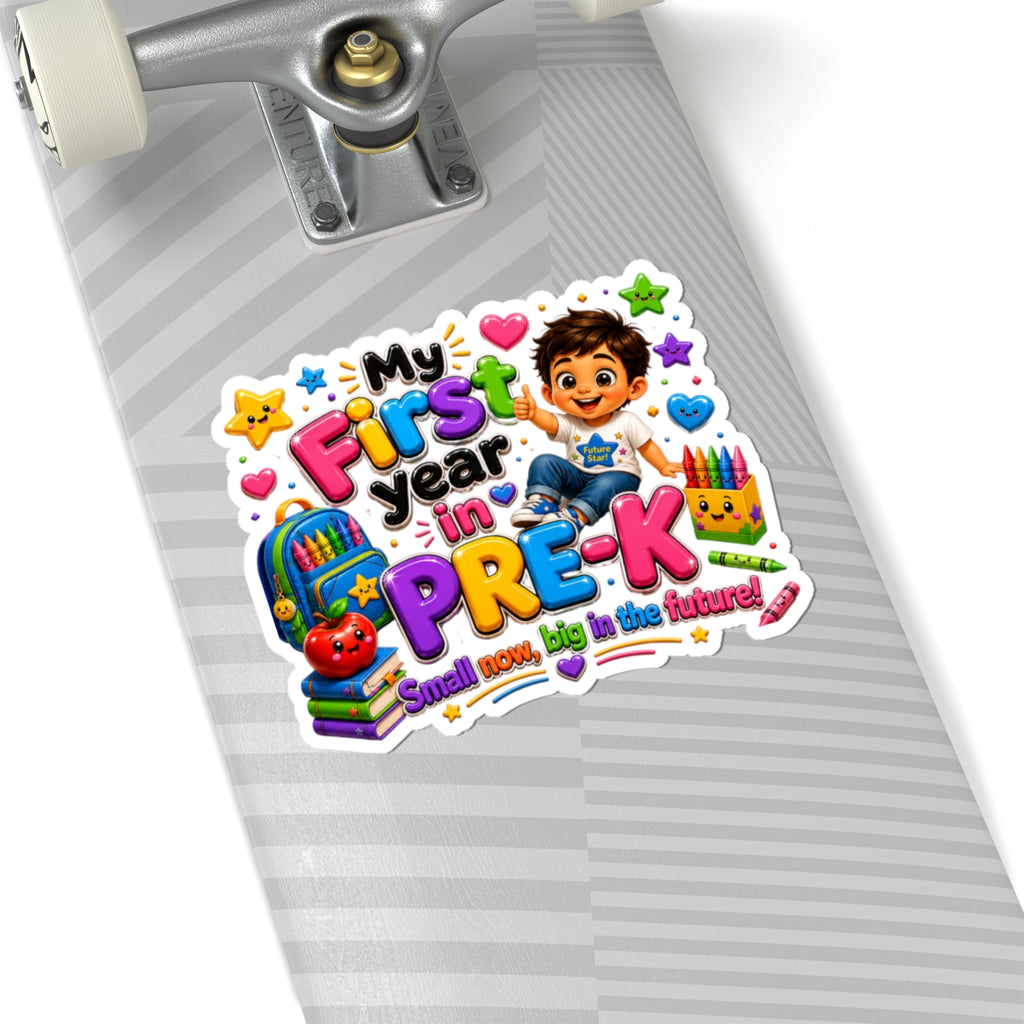 My First Year in Pre-K Sticker — Cute Back-to-School Keepsake