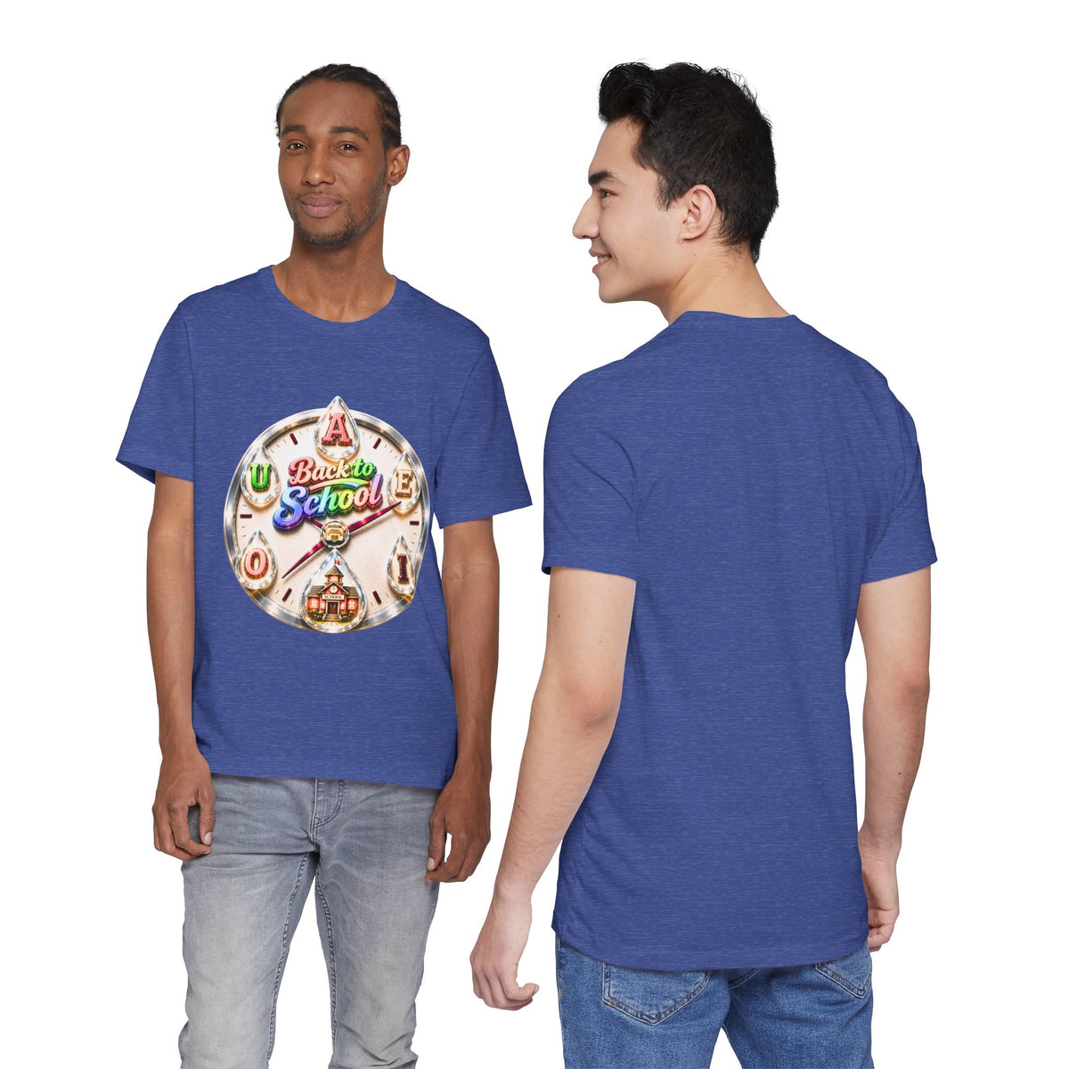 Back to School Graphic Tee — Retro School Clock Design