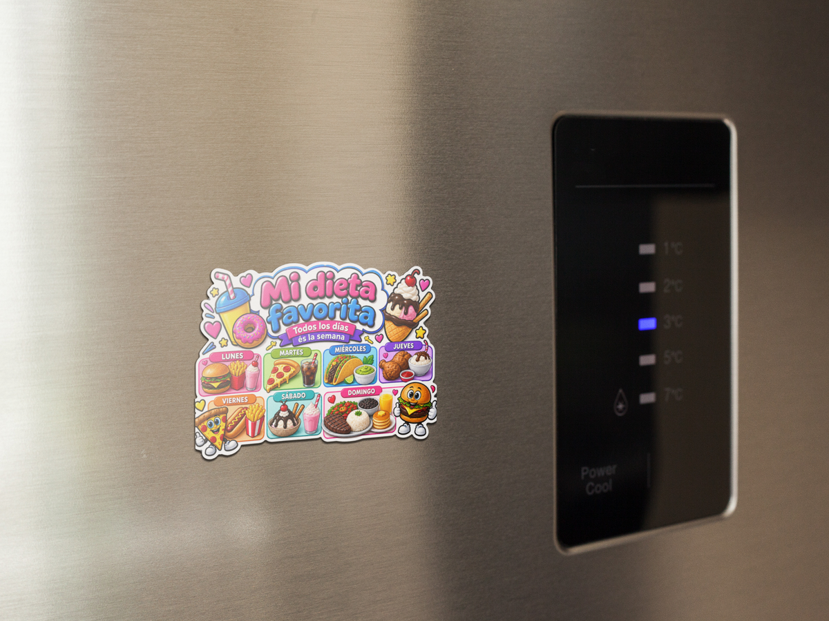 Mi Dieta Favorita Sticker — Spanish Food Days Kiss-Cut Sticker Sheet