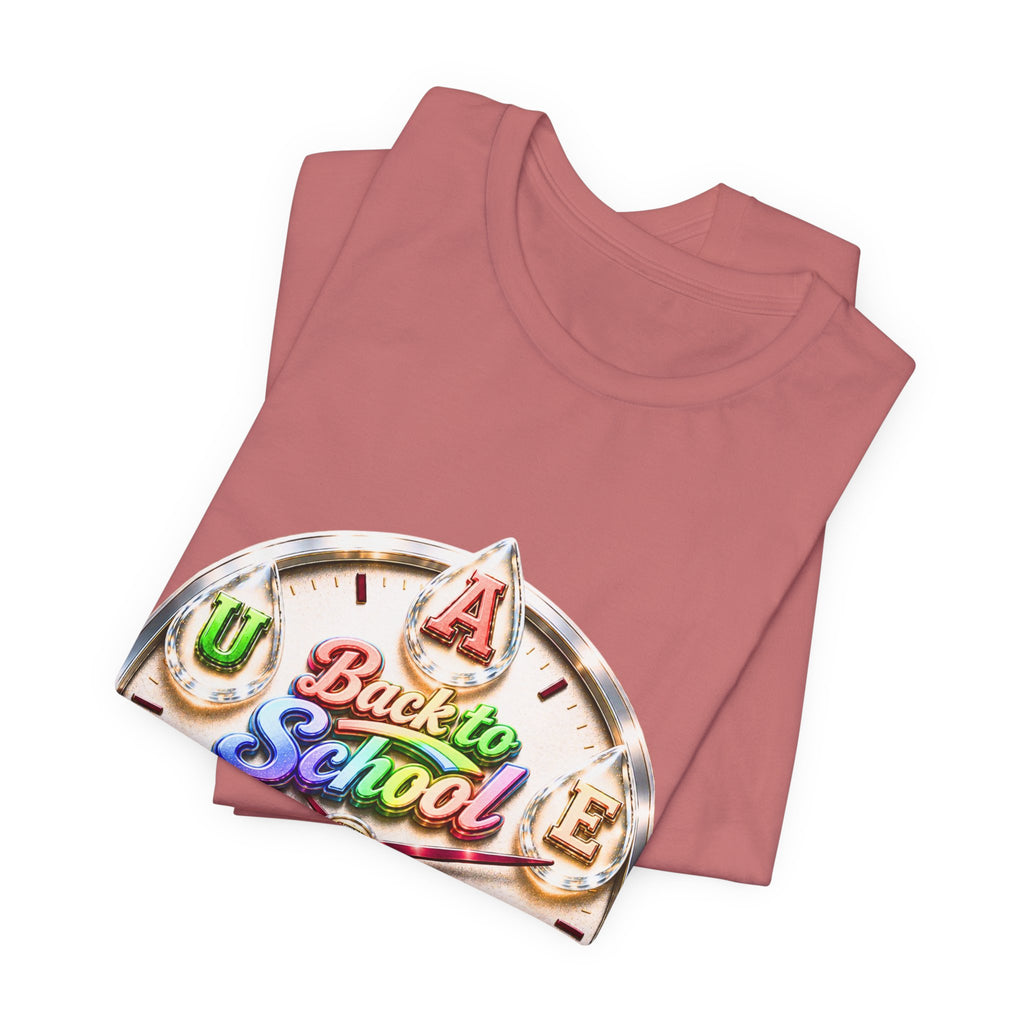 Back to School Graphic Tee — Retro School Clock Design