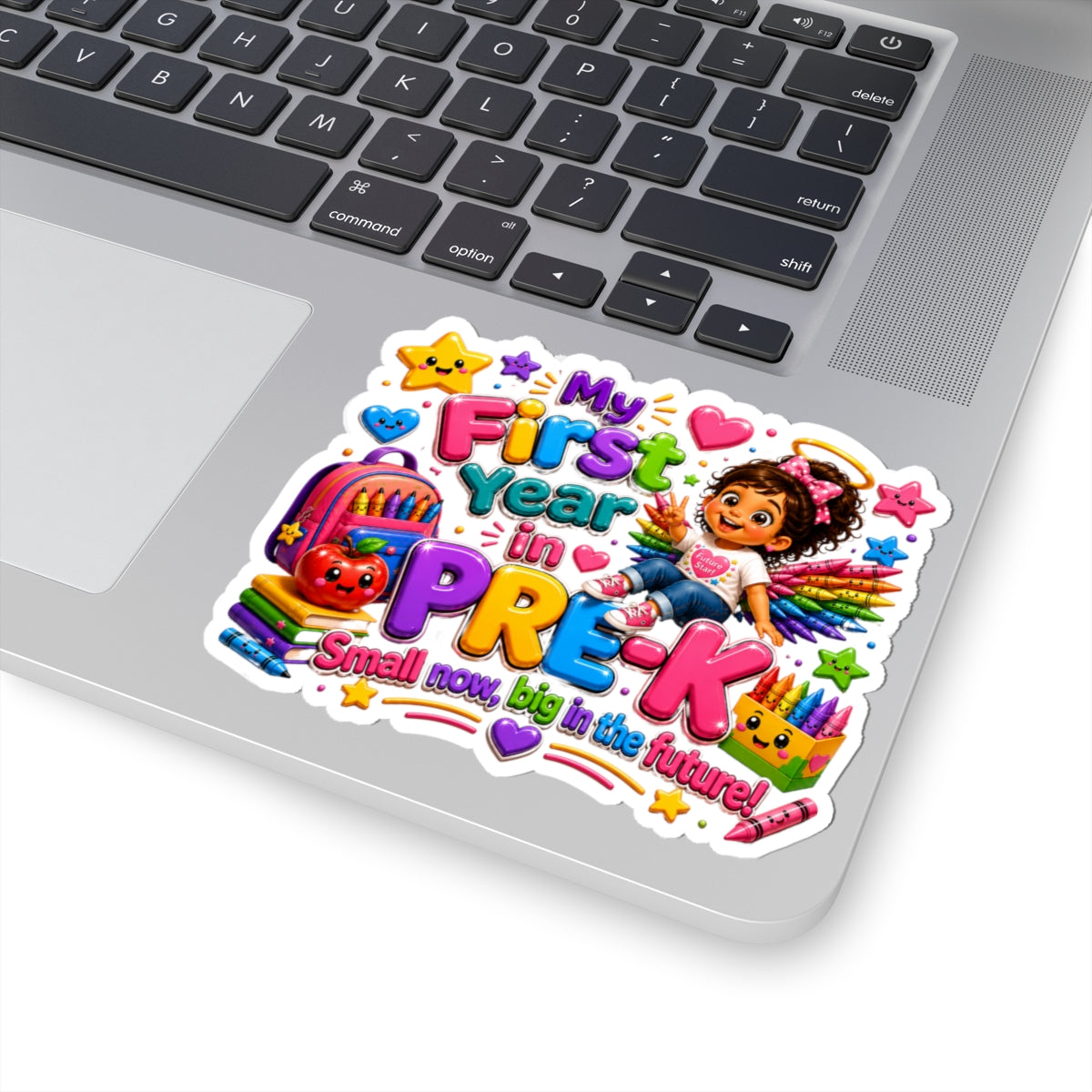 My First Year in Pre-K Kiss-Cut Sticker — Cute Back-to-School Kids Reward