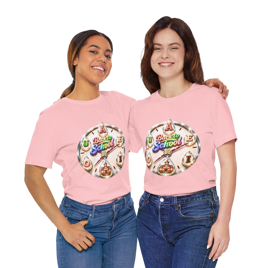 Back to School Graphic Tee — Retro School Clock Design