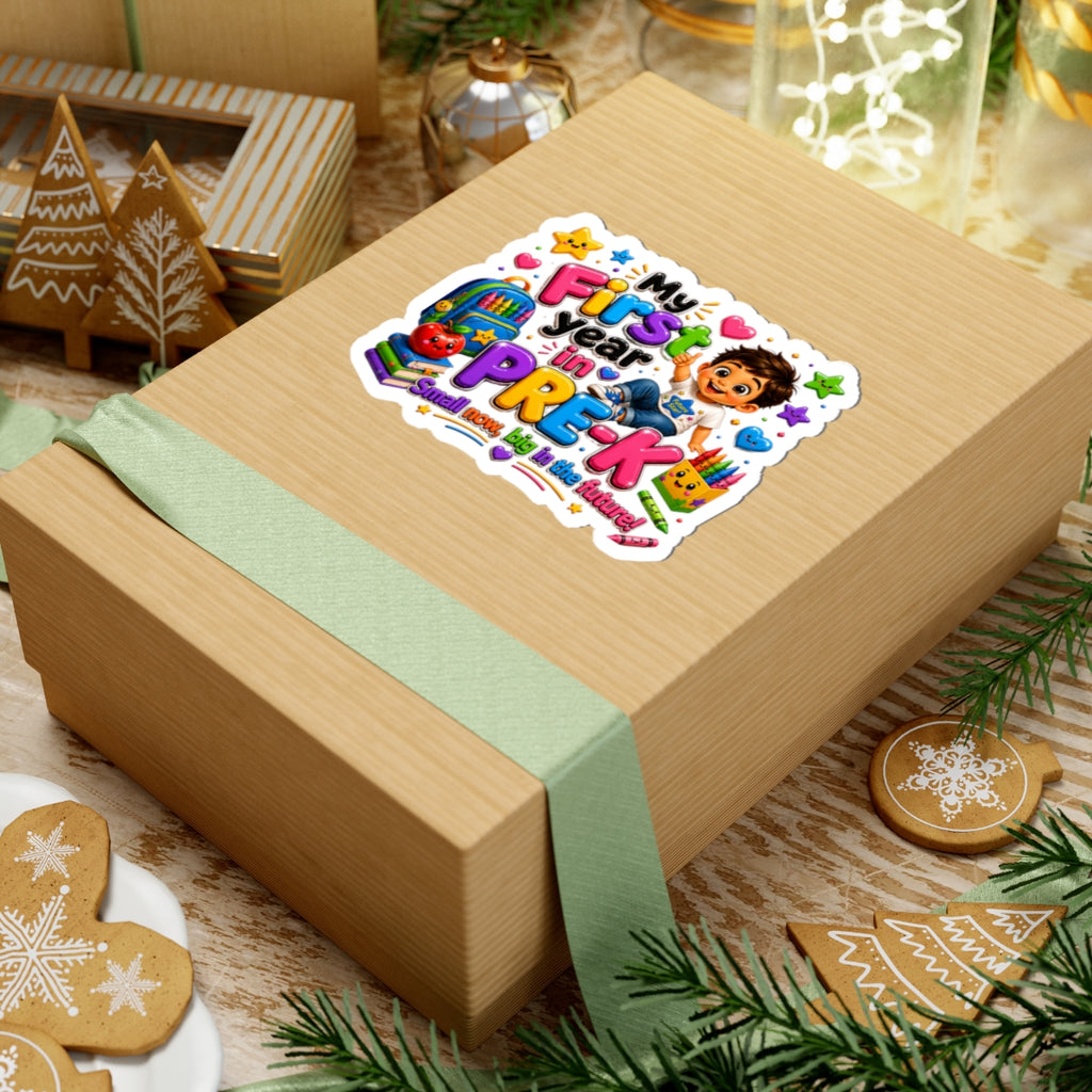 My First Year in Pre-K Sticker — Cute Back-to-School Keepsake