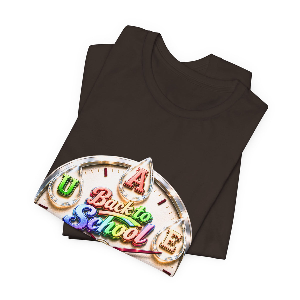 Back to School Graphic Tee — Retro School Clock Design