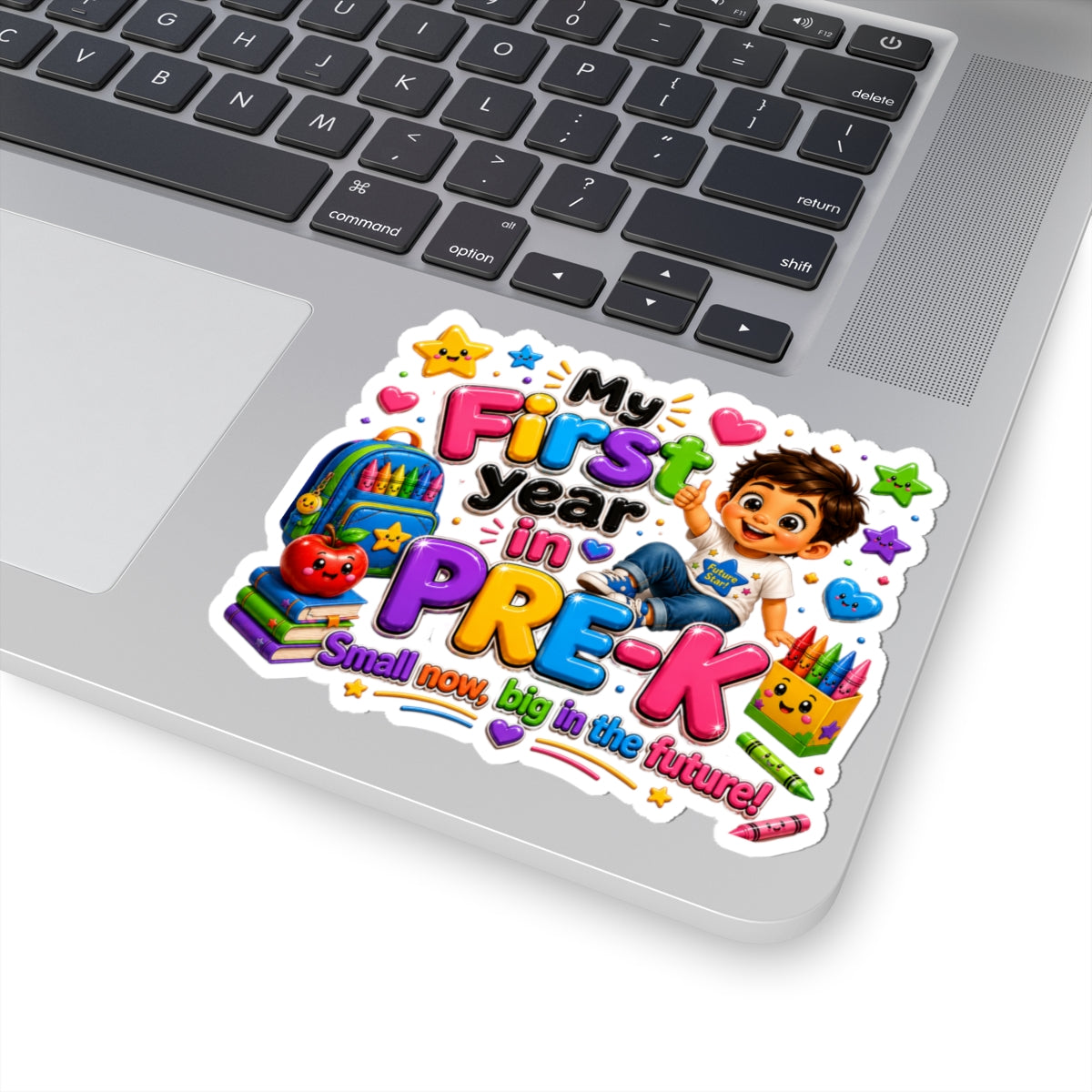 My First Year in Pre-K Sticker — Cute Back-to-School Keepsake